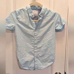 Boys Denim & Flower Button Up Shirt‎